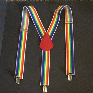 Rainbow suspenders- adult size